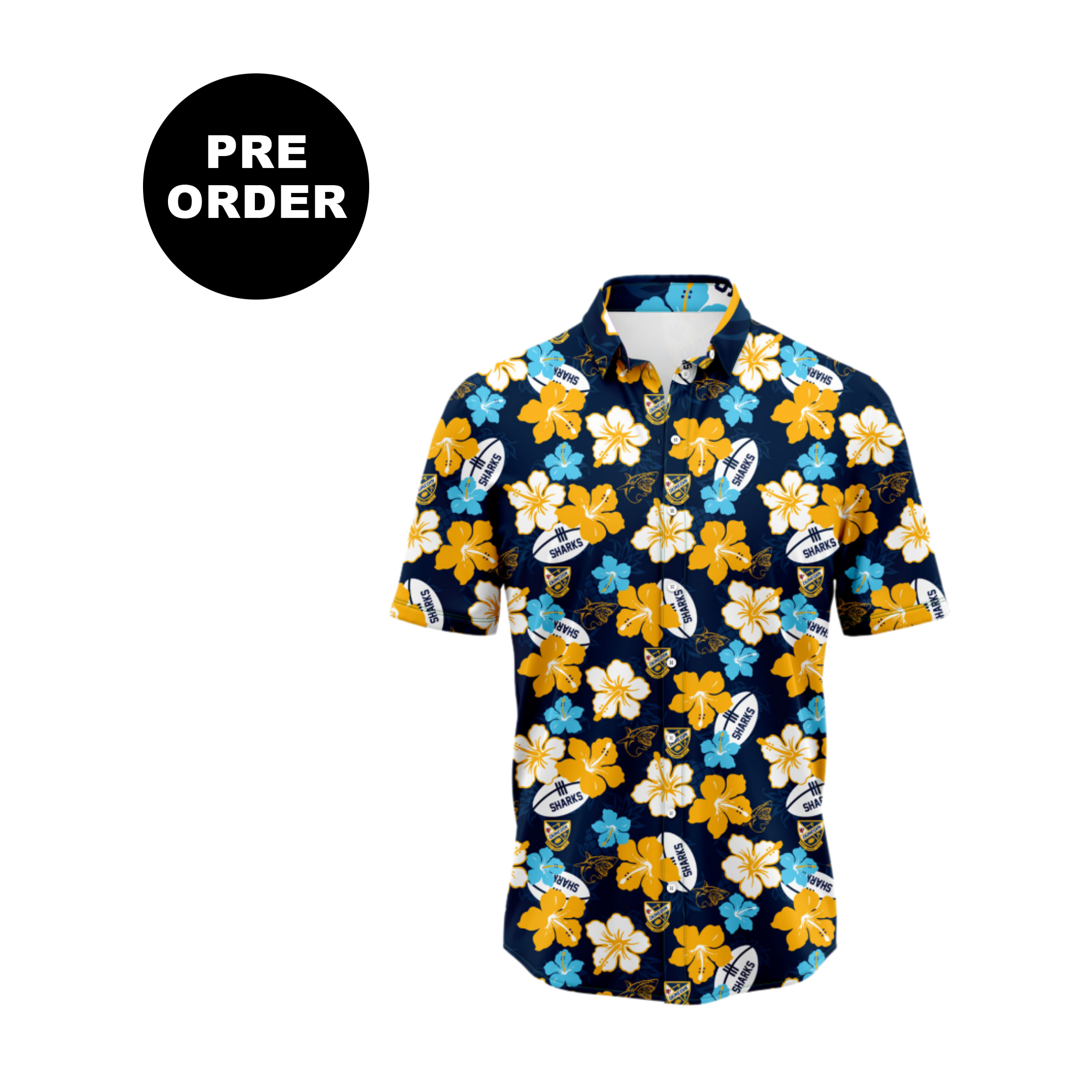 Dunedin Sharks Hawaiian Shirt